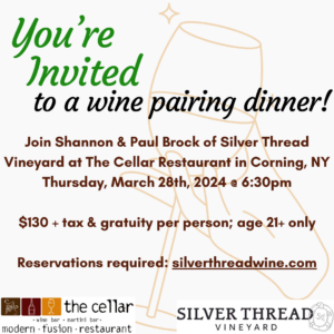 Cellar Wine Dinner Invite