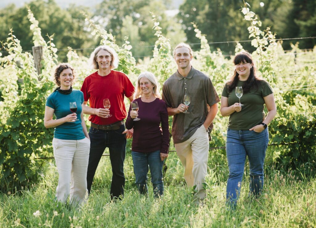 Silver Thread Team in Vineyard