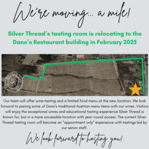 Silver Thread Moving Announcement